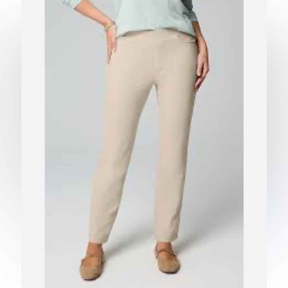 Women's Cream Straight-Leg Pants
